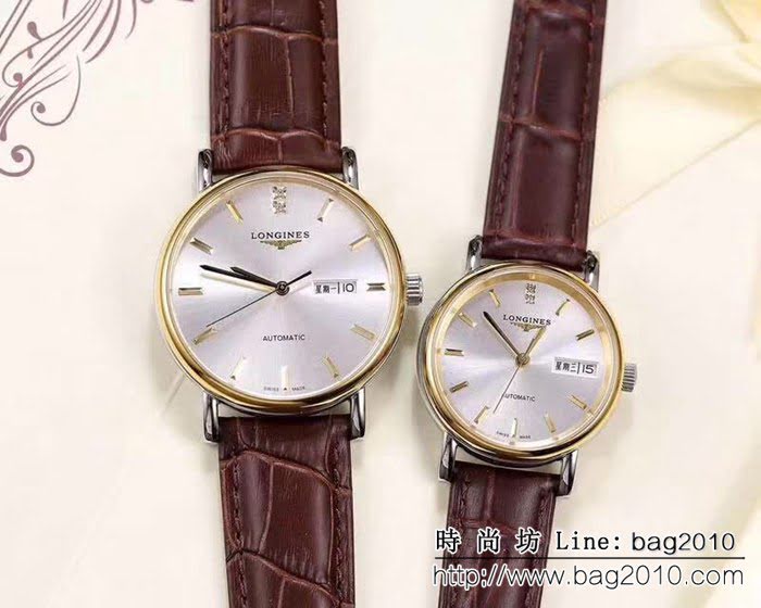 LONGINES浪琴 經典碟飛系列 情侶機械腕表 WSS0836